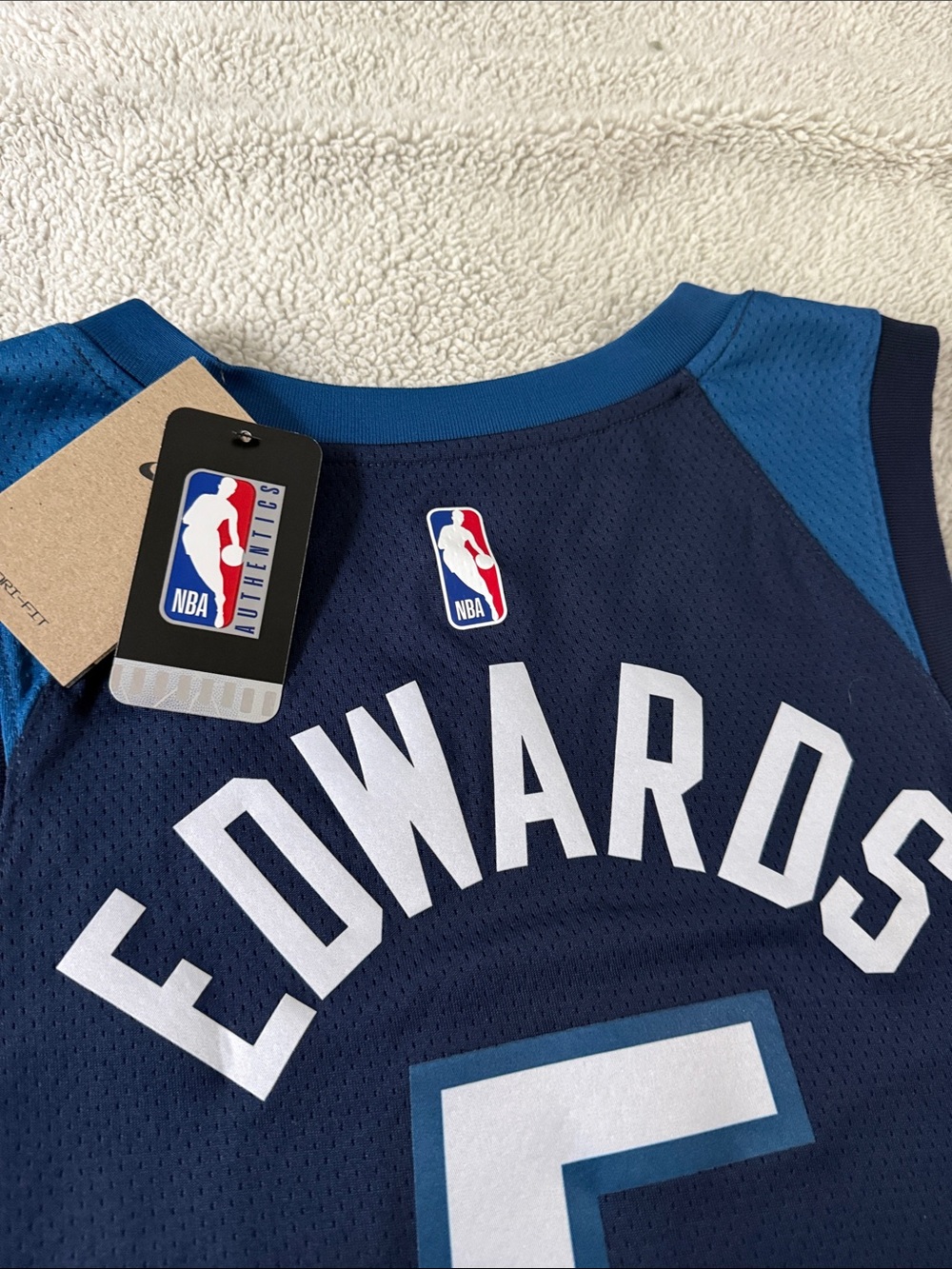 Minnesota Timberwolves #5 Anthony Edwards NBA Icon Edition Nike Swingman Jersey - Picture 9 of 9